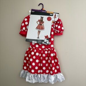 2/$10 Disney Minnie Mouse Red and White Women’s Costume